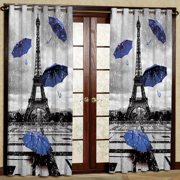 پرده مدل چاپی هازان پانچی کد 216 سایز 200x140 سانتی متر