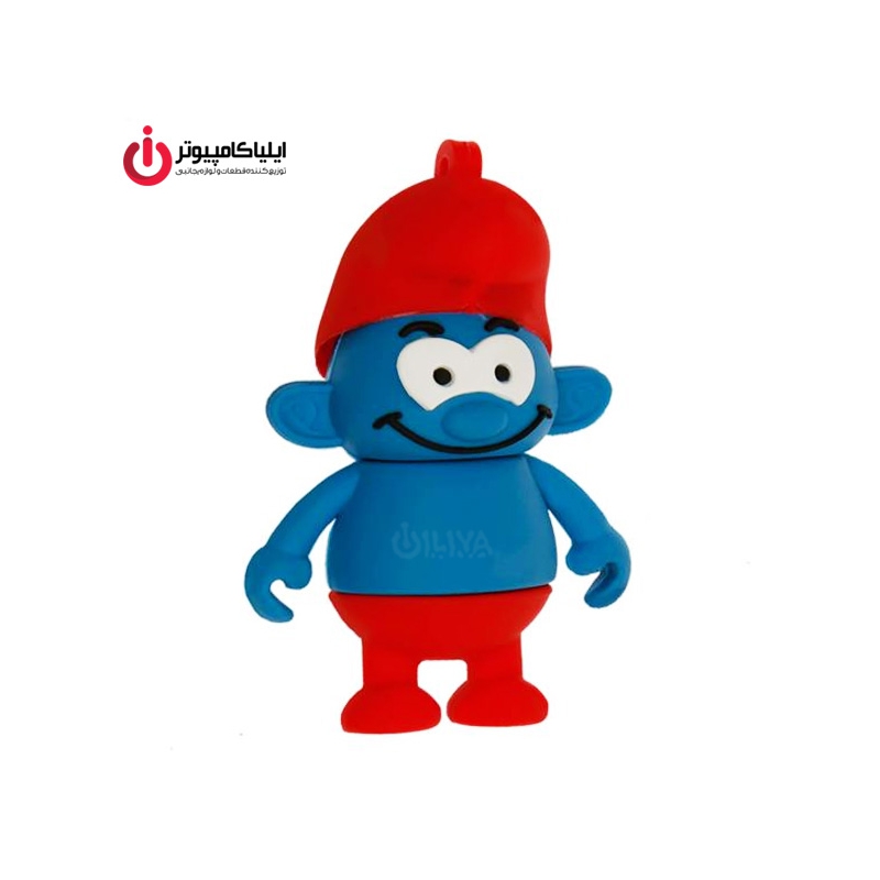 فلش مموری عروسکی کینگ فست مدل SM-10 طرح Smarf ظرفیت 32 گیگابایت