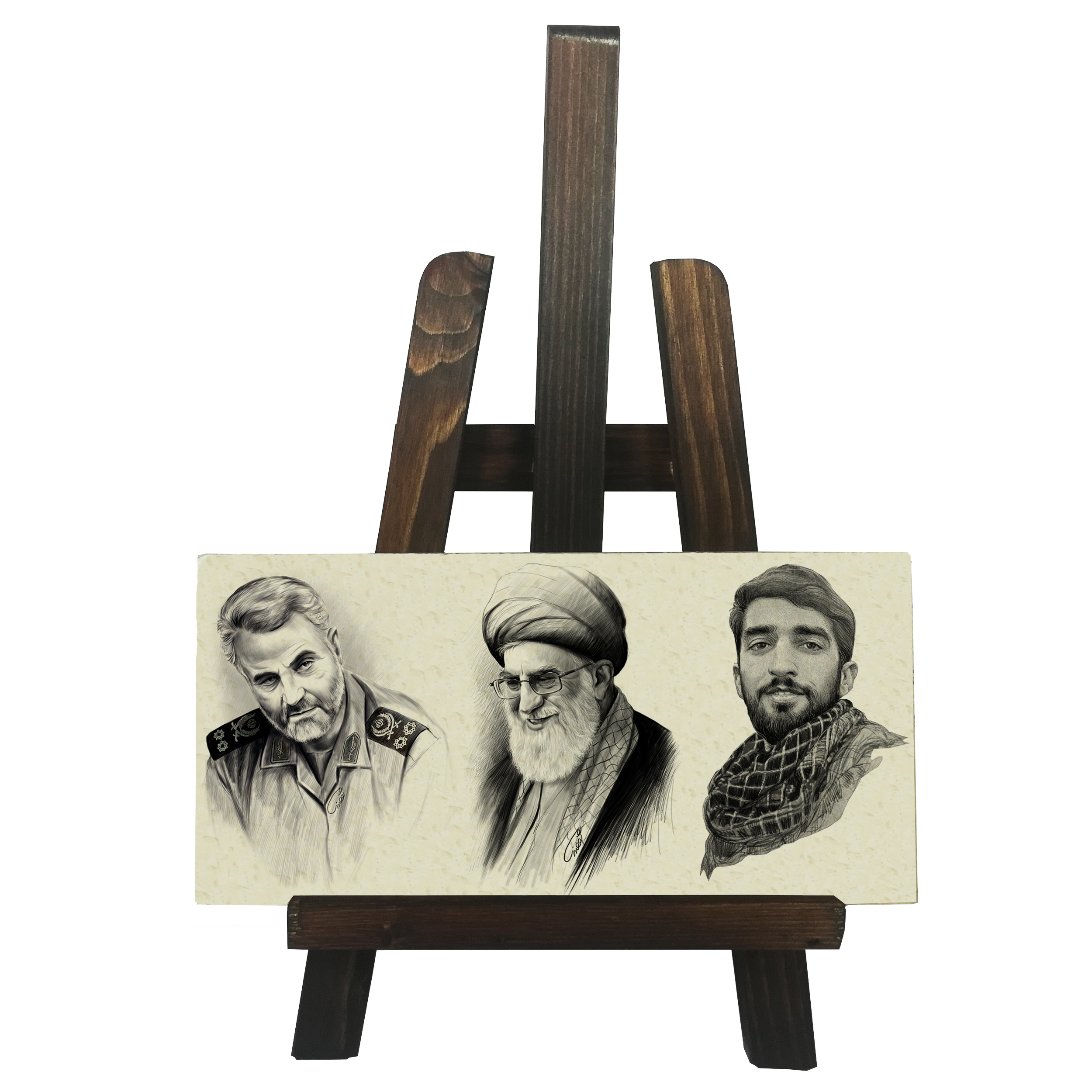 کتیبه دکوری مدل تصویر رهبر و شهدا کدFH072