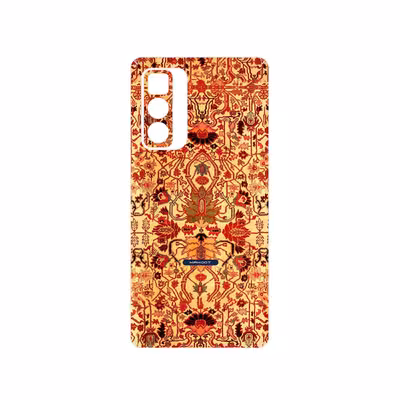 برچسب پوششی ماهوت مدل Persian_Carpet_Yellow مناسب برای گوشی موبایل موتورولا Edge 20 Pro
