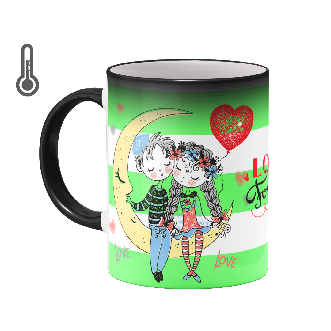 ماگ حرارتی بیگ ماگ مدل عاشقانه کد 2681