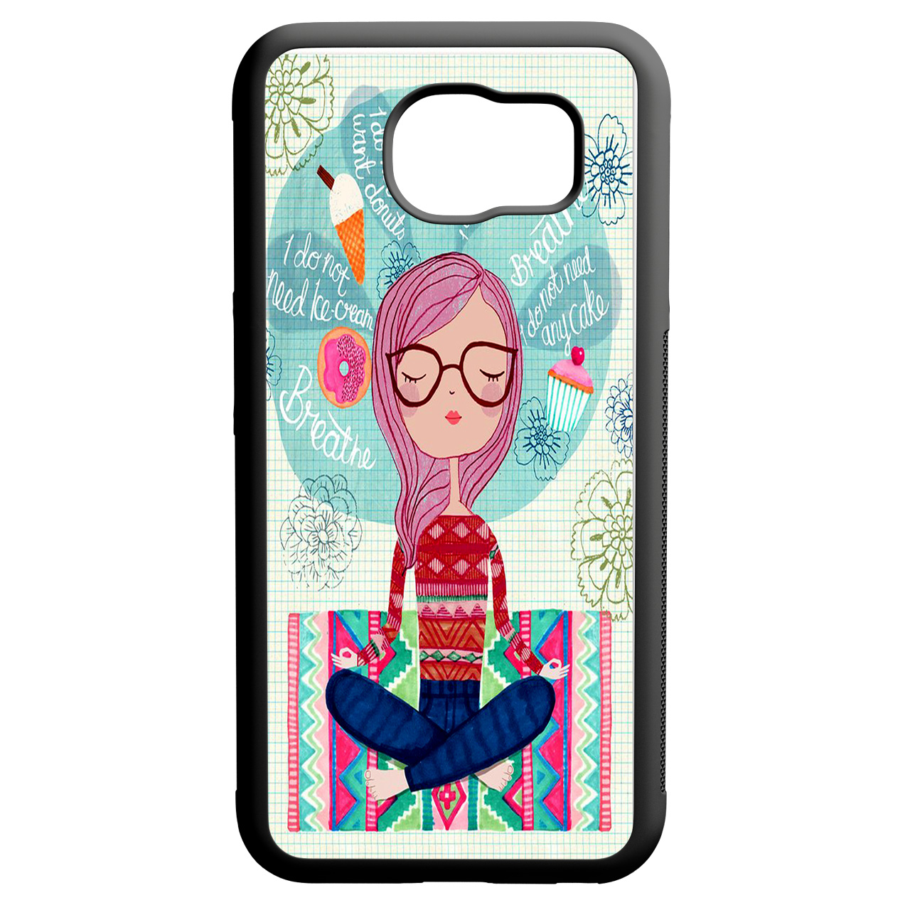 کاور طرح دخترانه کد 110143 مناسب برای گوشی موبایل سامسونگ galaxy s6