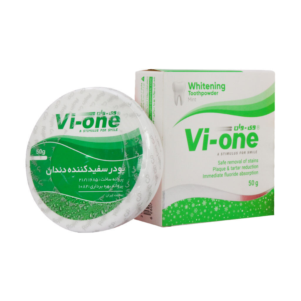 وی وان پودر سفید کننده دندان 50 گرم رایحه نعنا MINT Vi-One