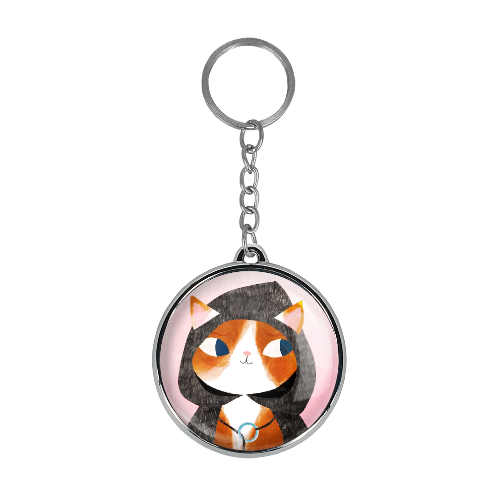 جاکلیدی خندالو طرح گربه مدل دوطرفه کد 52215221