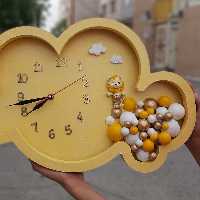 ساعت چوبی بسیار شیک با هر تمی و رنگی که بخوایید قابل اجراست  ی کار مقاوم و زیبا 