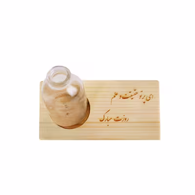 گلدان دکوری بلوط سبز مدل چوبی 4301169