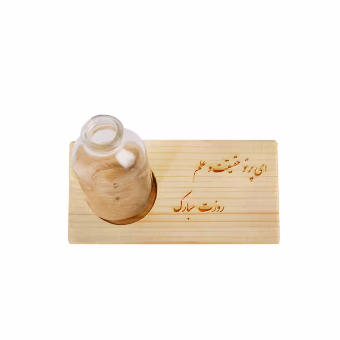 گلدان دکوری بلوط سبز مدل چوبی 4301169