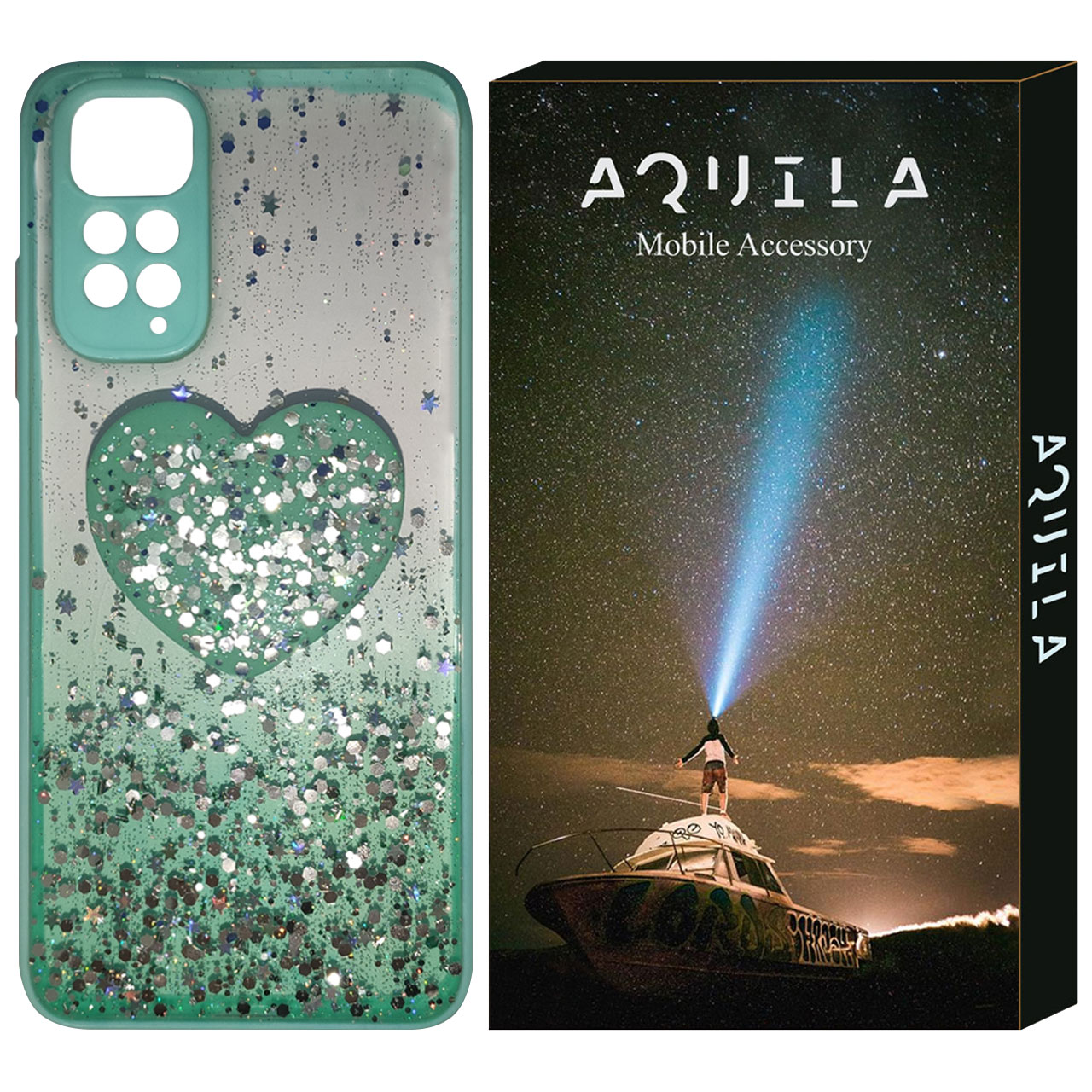  کاور آکوییلا مدل AKL مناسب برای گوشی موبایل شیائومی Redmi Note 11 به همراه پایه نگهدارنده