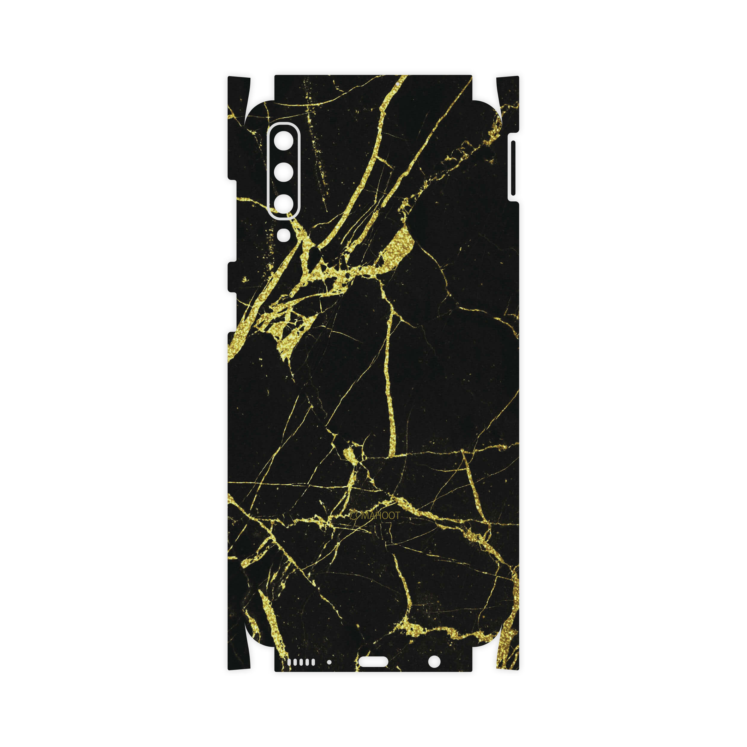 برچسب پوششی ماهوت مدل Graphite-Gold-Marble-FullSkin مناسب برای گوشی موبایل سامسونگ Galaxy A50