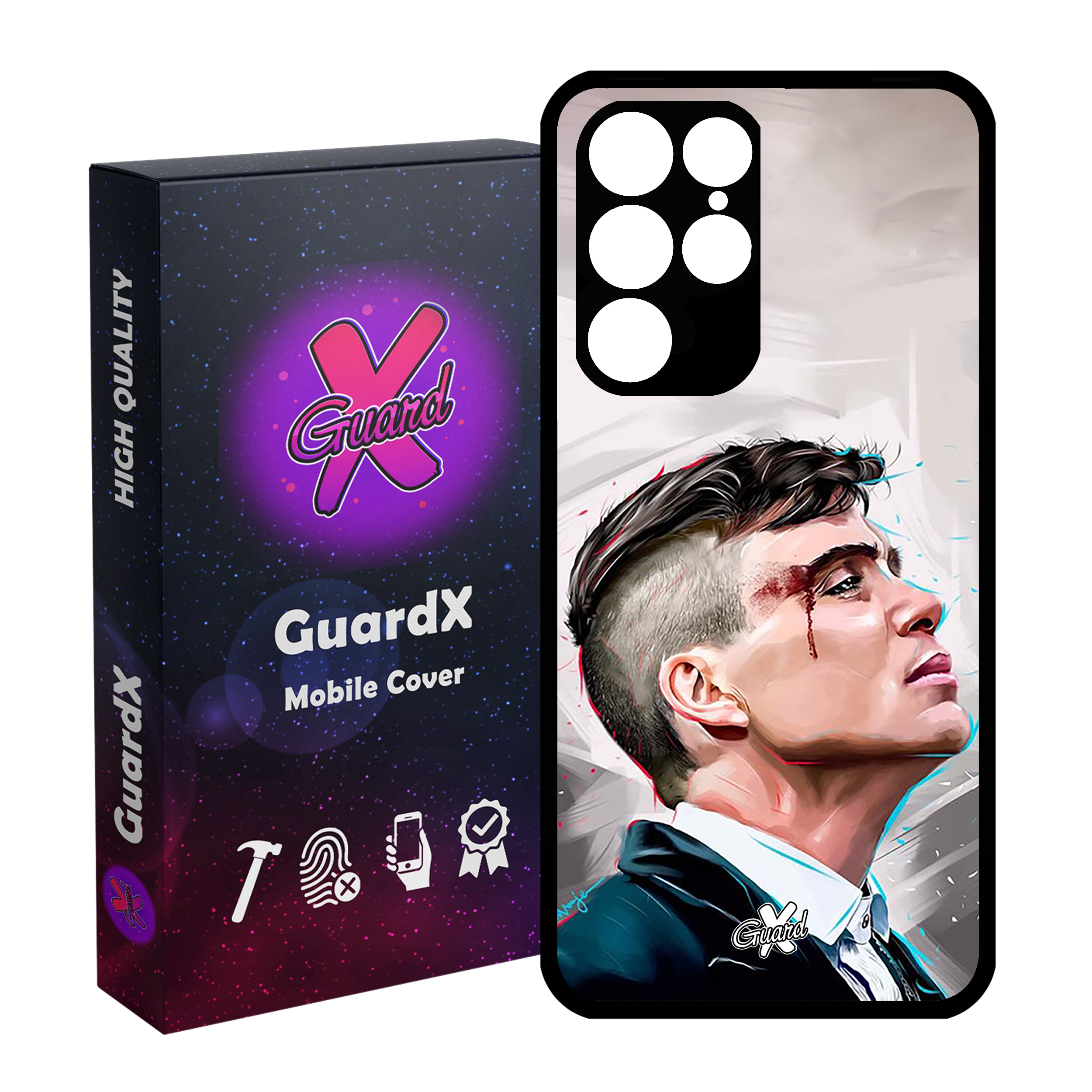 کاور گارد ایکس طرح Peaky Blinders مدل Glass10032 مناسب برای گوشی موبایل سامسونگ Galaxy S22 Ultra