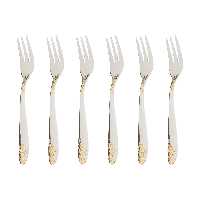 چنگال میوه خوری ناب استیل مدل امپریال بسته 6 عددی