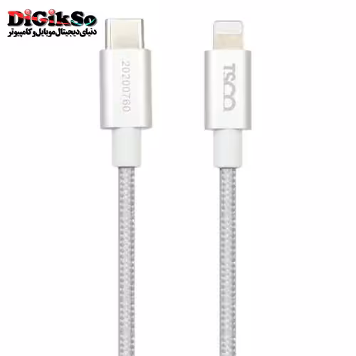 کابل شارژ تایپ سی به لایتنینگ تسکو مدل TC PD200 به طول 1.5 متر