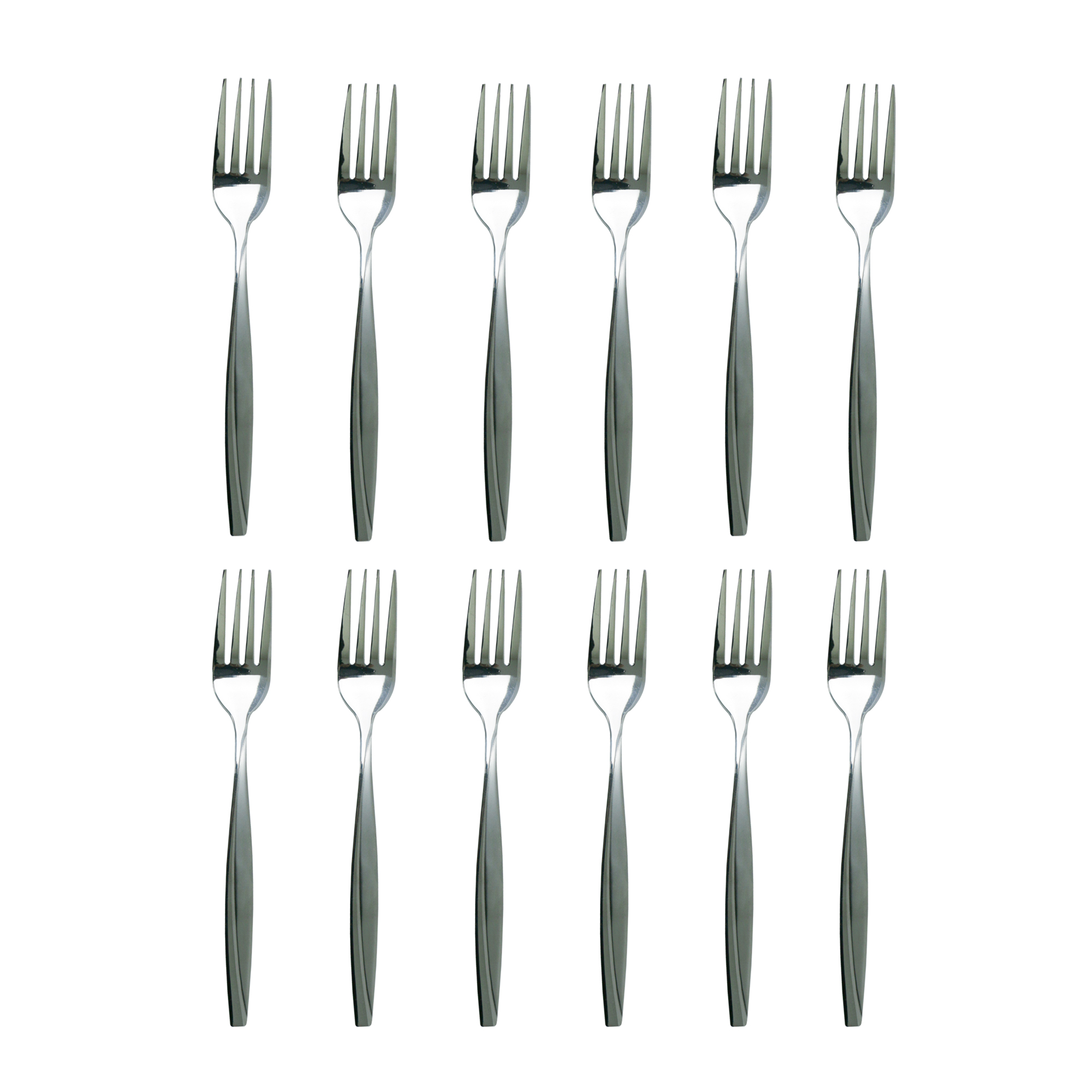 چنگال غذا خوری کد18/10 بسته 12 عددی