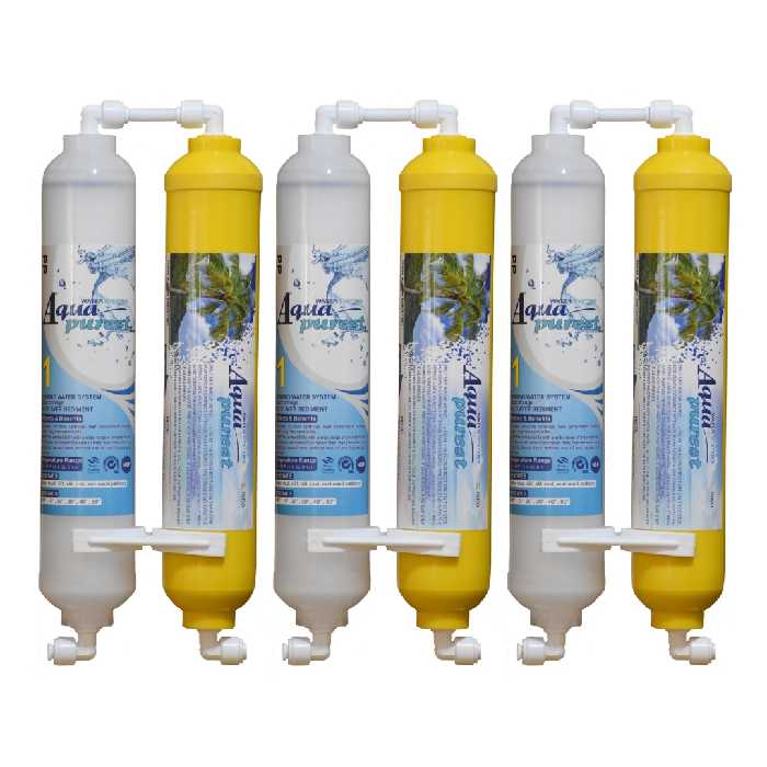 فیلتر تصفیه آب یخچال و فریزر آکوا پیورست مدل INLINE-NEW 06 مجموعه 6 عددی