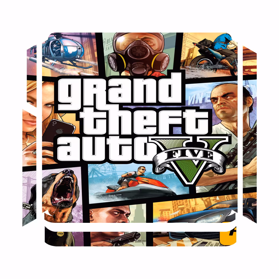 برچسب پلی استیشن ۴ اسلیم مدل Gta v