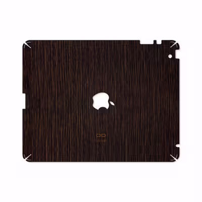 برچسب پوششی ماهوت مدل Dark-Gold-Stripes-Wood مناسب برای تبلت اپل iPad 2 2011 A1396