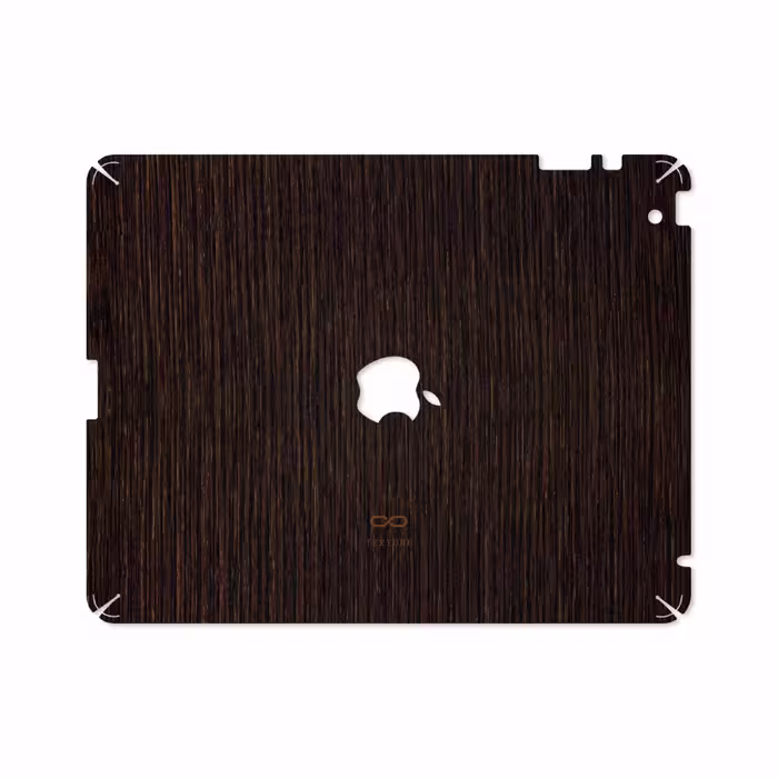 برچسب پوششی ماهوت مدل Dark-Gold-Stripes-Wood مناسب برای تبلت اپل iPad 2 2011 A1396