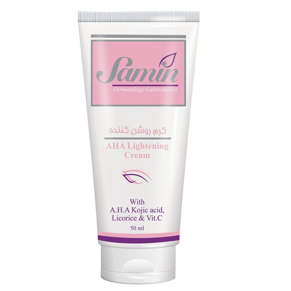 کرم روشن کننده و لایه بردار AHA 12 درصد ثمین  samin انقضا 1404

