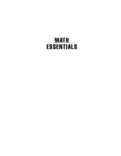 خرید و دانلود نسخه کامل کتاب Math Essentials (Basic Skills)