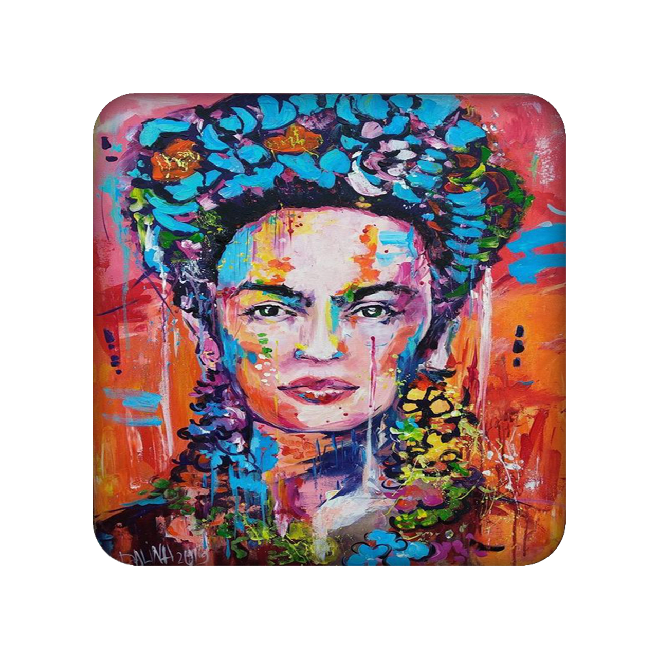 زیر لیوانی طرح دختر کد 1238