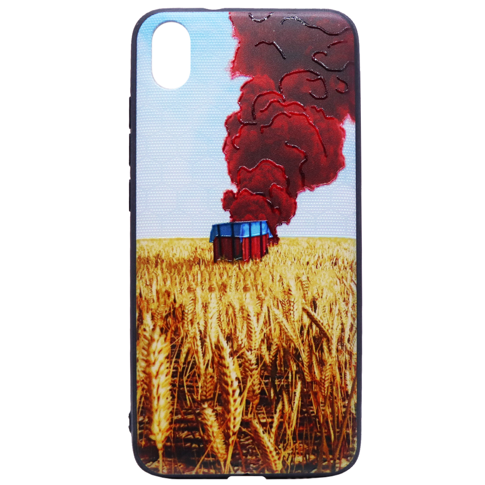 کاور طرح گندمزار مدل Happy مناسب برای گوشی موبایل شیائومی Redmi 7A