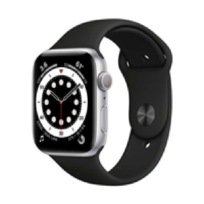 اپل واچ سری SE نسخه 40 میلی متری بدنه آلومینیوم به رنگ نقره ای با بند سیلیکونی