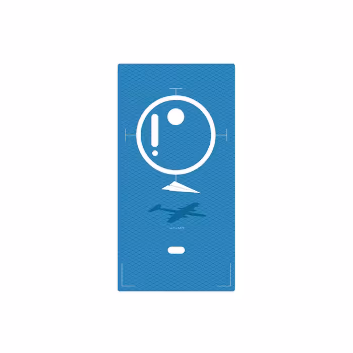 برچسب پوششی ماهوت مدل Minimal Paper Airplane مناسب برای گوشی موبایل نوکیا Lumia 1020