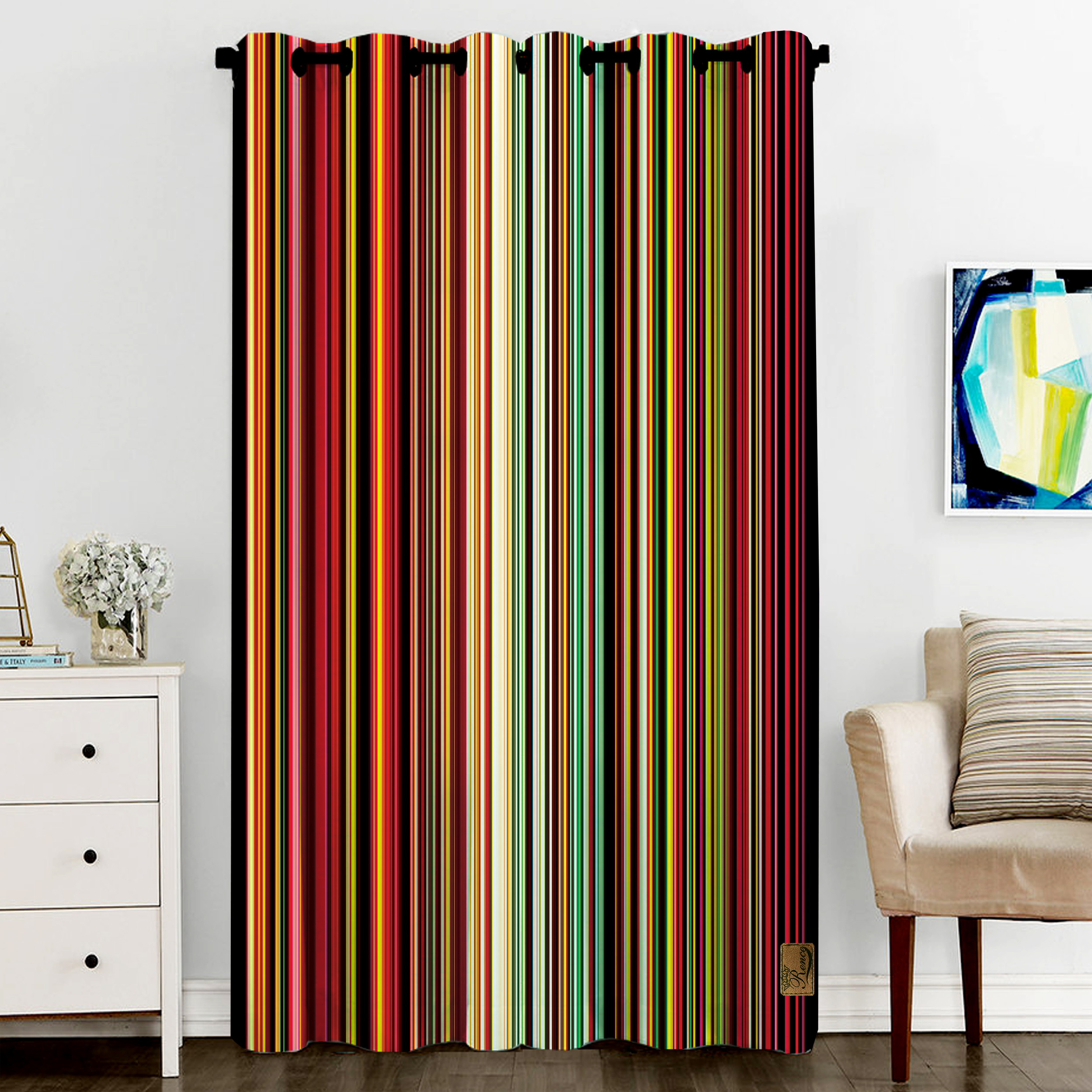  پرده رنس مدل CC6-50086 سایز 270x140 سانتی‌متر 