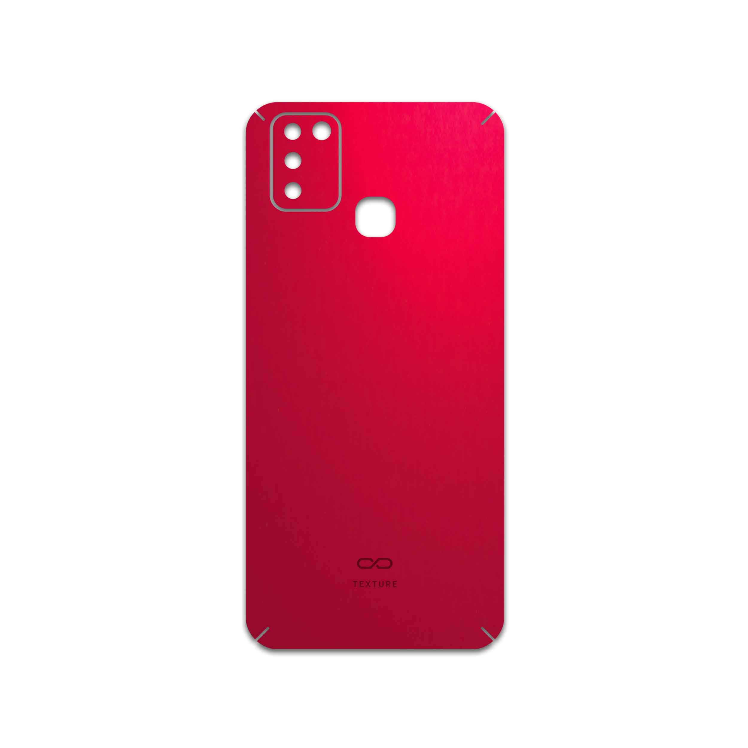برچسب پوششی ماهوت مدل Matte-Warm-Red مناسب برای گوشی موبایل اینفینیکس Smart 6 X657B