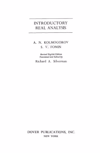 خرید و دانلود نسخه کامل کتاب Introductory Real Analysis