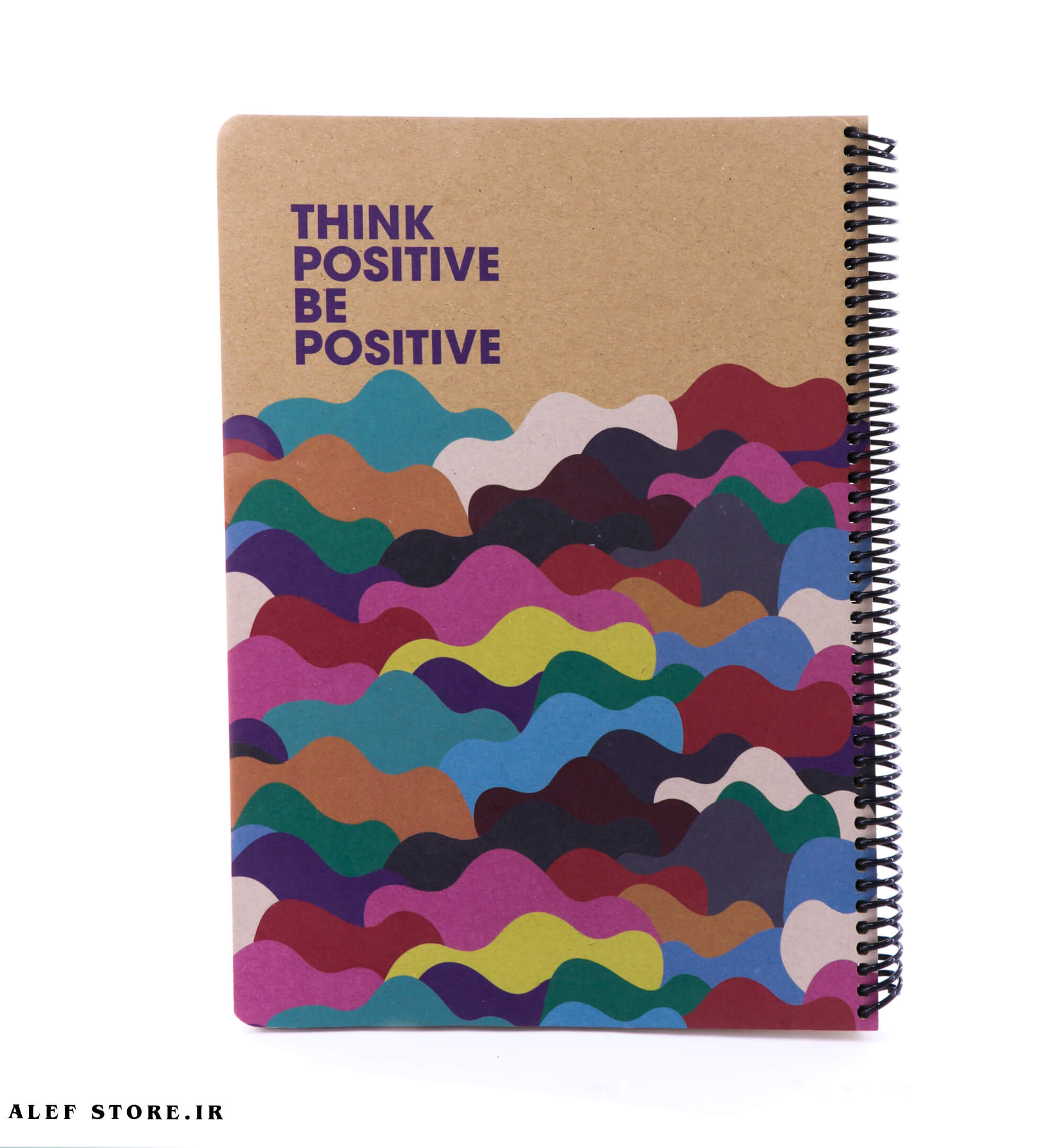 دفتر 100 برگ کلاسیک دات نوت A4 – طرح THINK POSITIVE BE POSITIVE