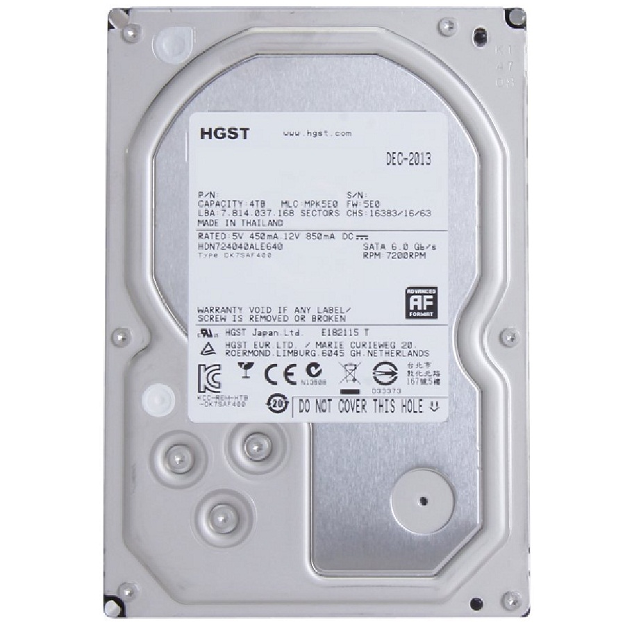 هارد دیسک اینترنال اچ جی اس تی مدل دسک استار نس ظرفیت 4 ترابایت