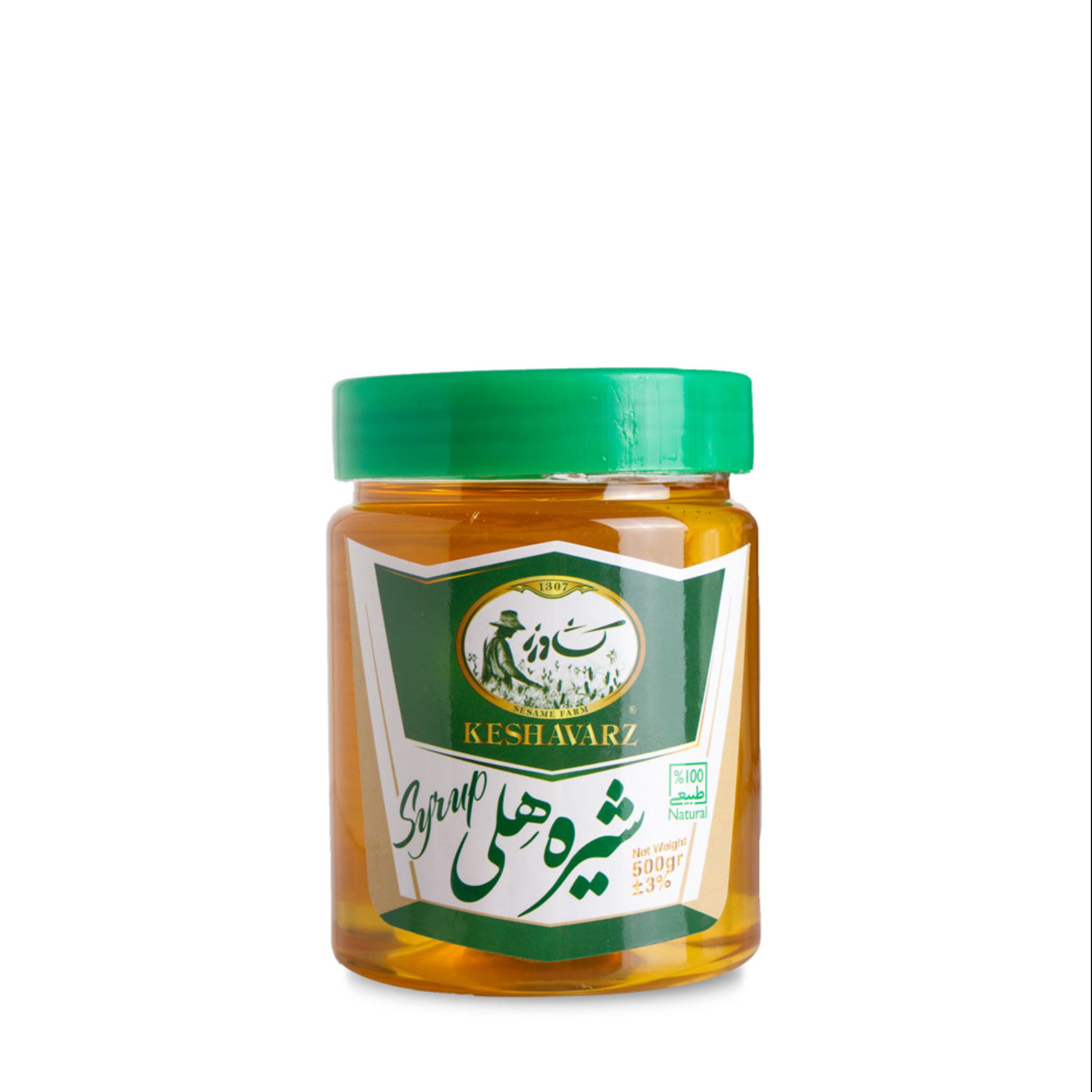 شیره هل نیم کیلویی کشاورز(بدون شکر)