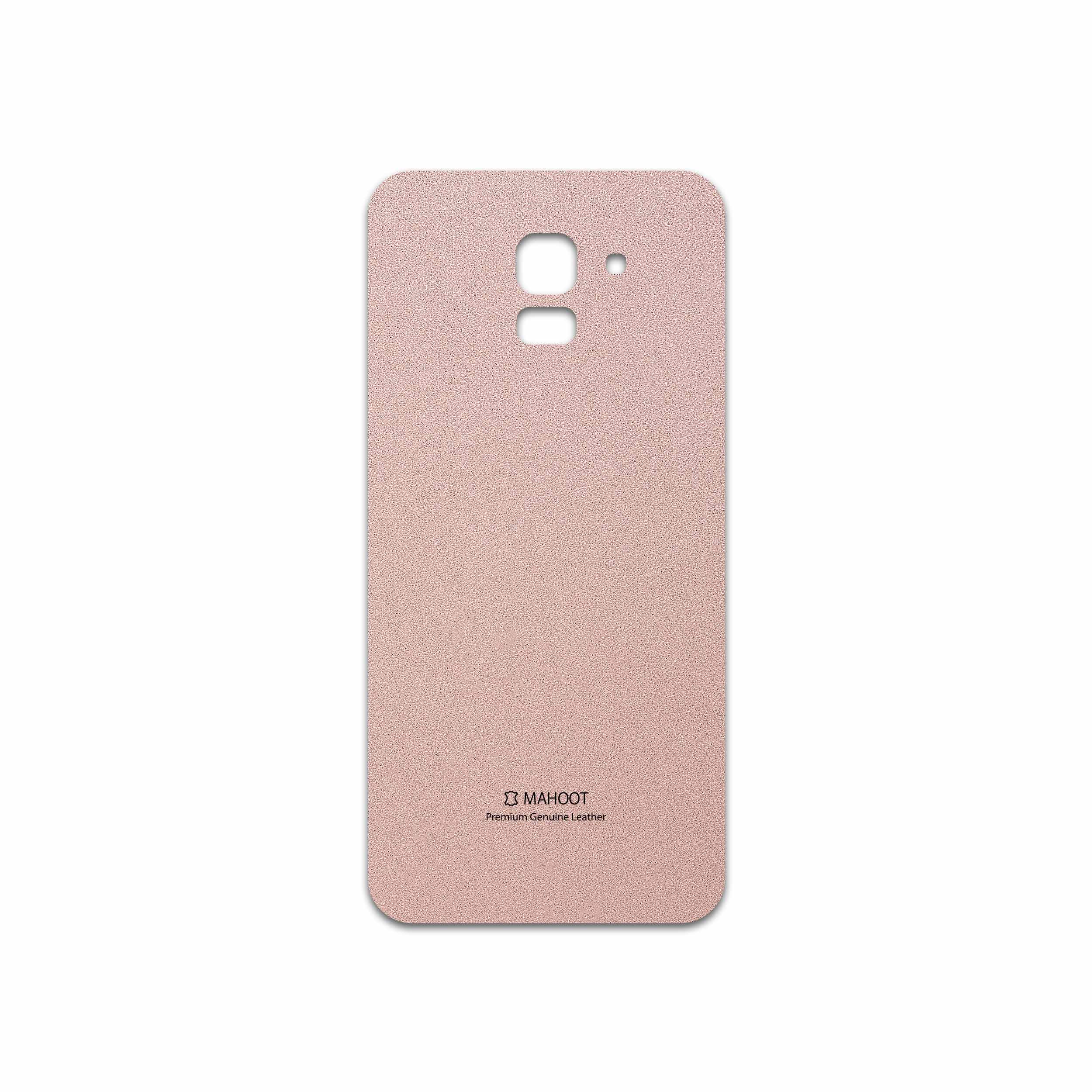 برچسب پوششی ماهوت مدل Rose Gold Leather مناسب برای گوشی موبایل سامسونگ Galaxy J6