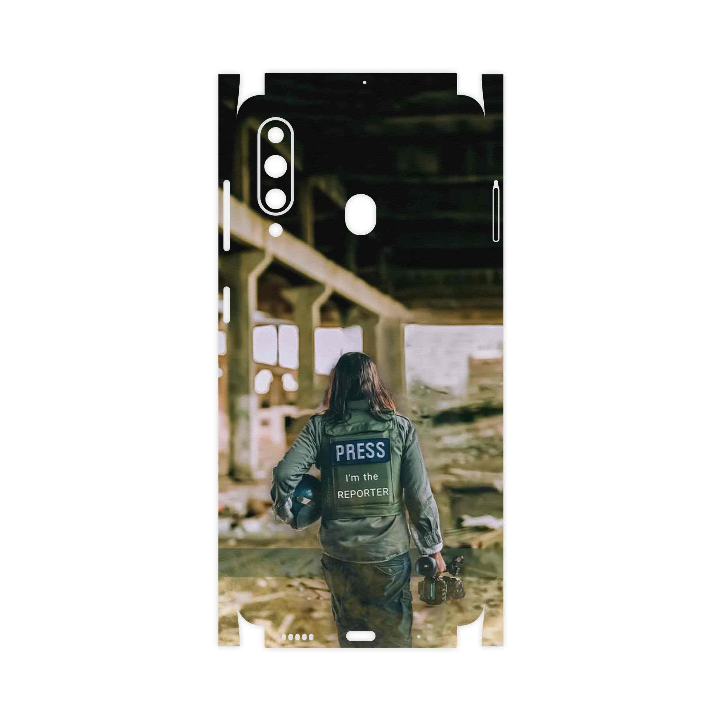 برچسب پوششی ماهوت مدل Reporter-FullSkin مناسب برای گوشی موبایل سامسونگ Galaxy A60