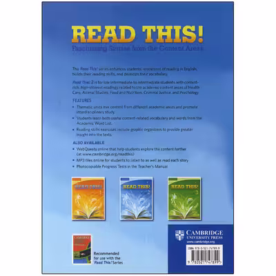 کتاب Read This 2 اثر Daphne Mackey and Alice Savage انتشارات کمبریج 