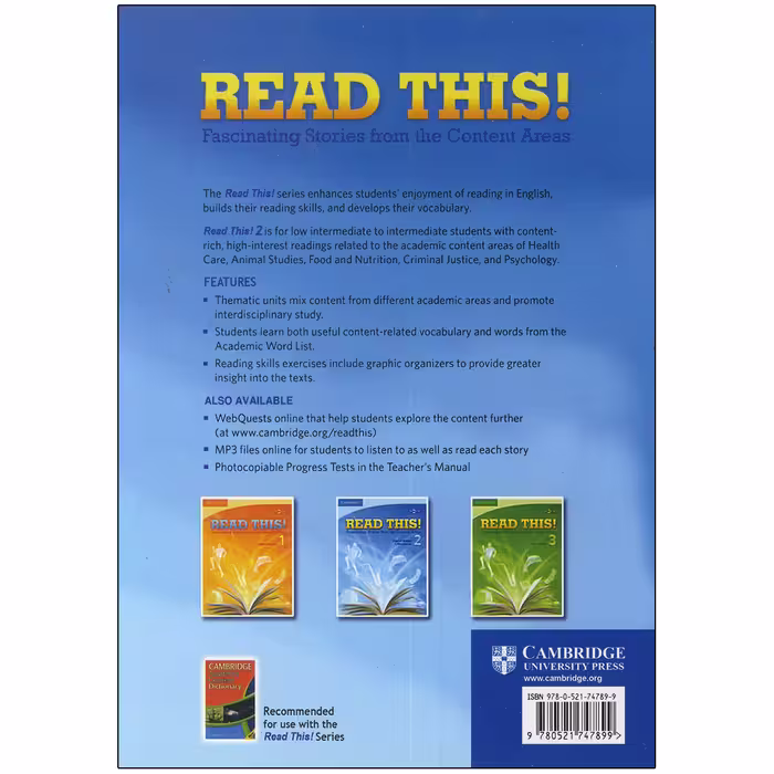 کتاب Read This 2 اثر Daphne Mackey and Alice Savage انتشارات کمبریج 