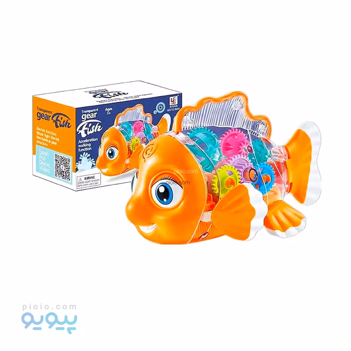 ماهی چرخ دنده ای شفاف آیتم YJ-3034 تک و عمده