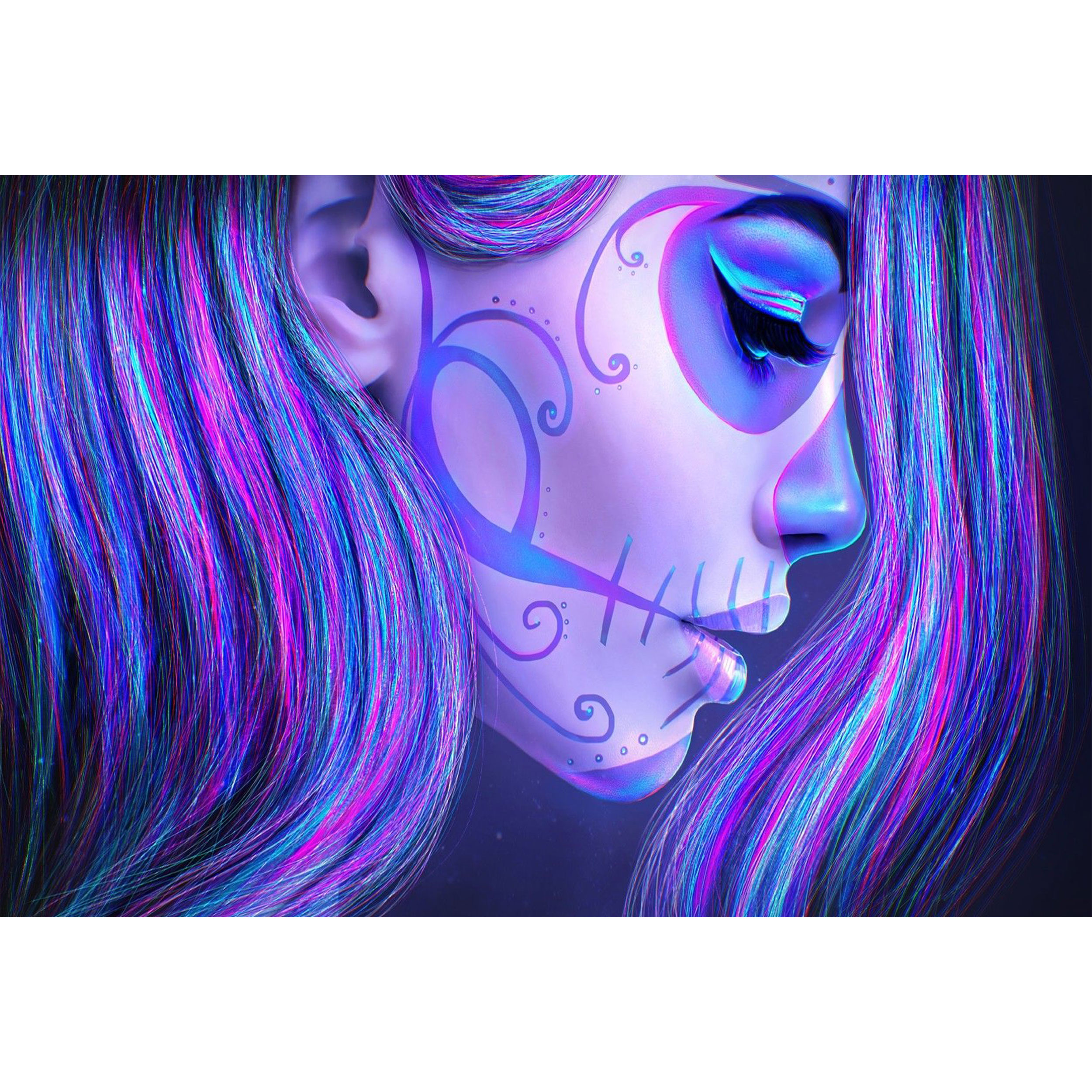 تابلو شاسی طرح انتزاعی دختر مفهومی مدل T1341