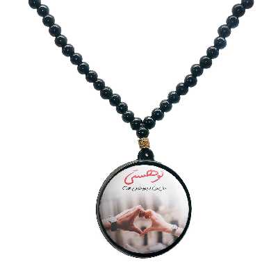 گردنبند پرمانه طرح love کد pmd.24411 مدل دو طرفه