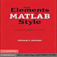 خرید و دانلود نسخه کامل کتاب The Elements of MATLAB Style