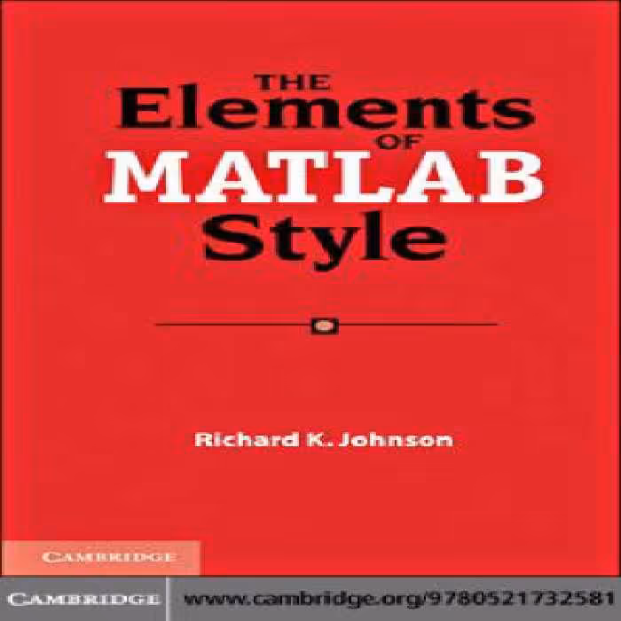 خرید و دانلود نسخه کامل کتاب The Elements of MATLAB Style