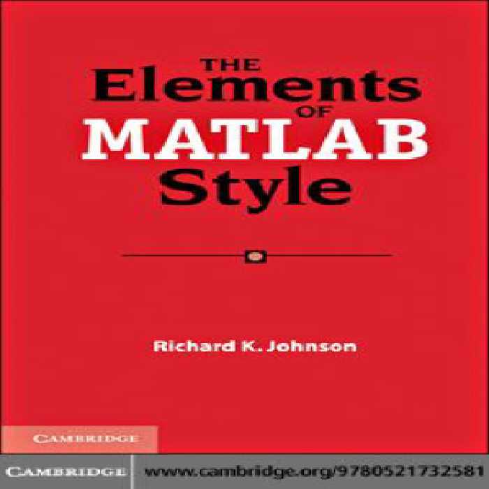 خرید و دانلود نسخه کامل کتاب The Elements of MATLAB Style