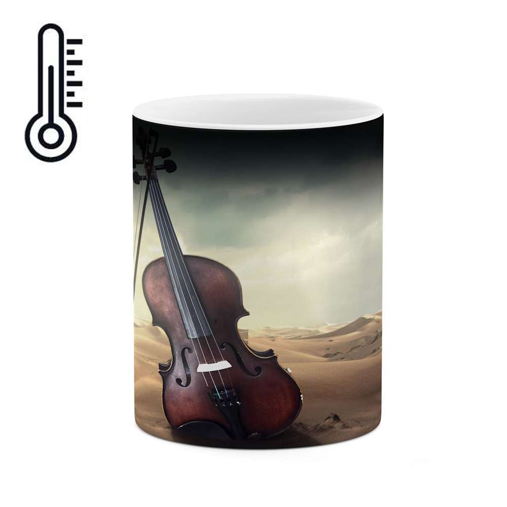 ماگ حرارتی طرح ویولون  مدل mgph13946