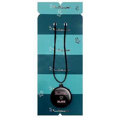 گردنبند پرمانه طرح بلک پینک کد pmb.140