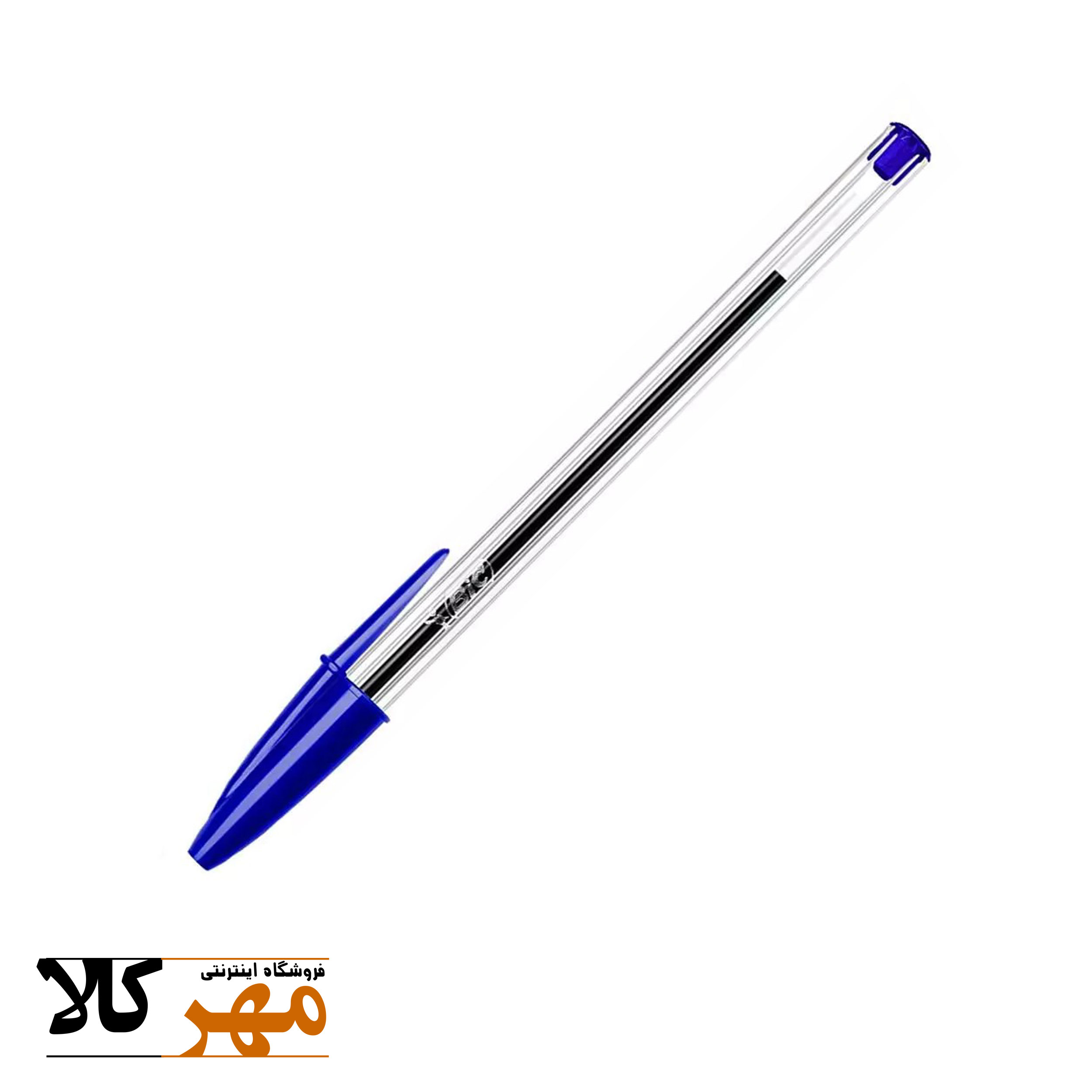 خودکار Bic مدل کریستال مدیوم رنگ آبی کد BF-11