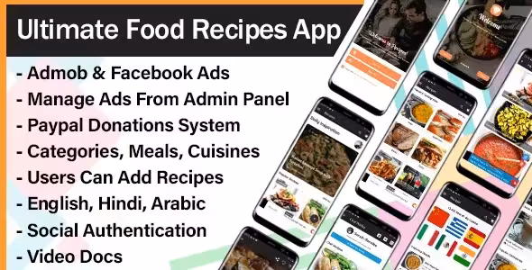 دانلود اپلیکیشن آموزش آشپزی Ultimate Food Recipes
