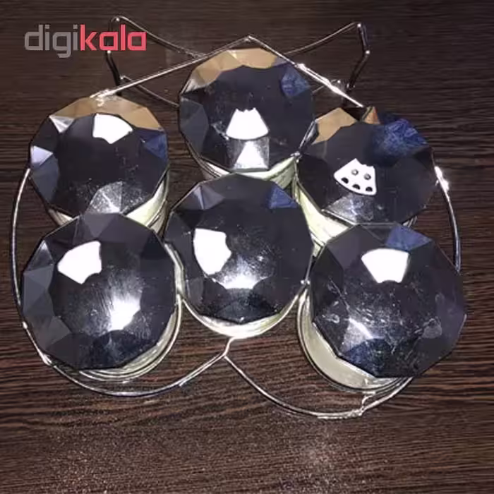 ست ادویه 6 پارچه طرح قلب کمیکس مدل 505 کد 101113