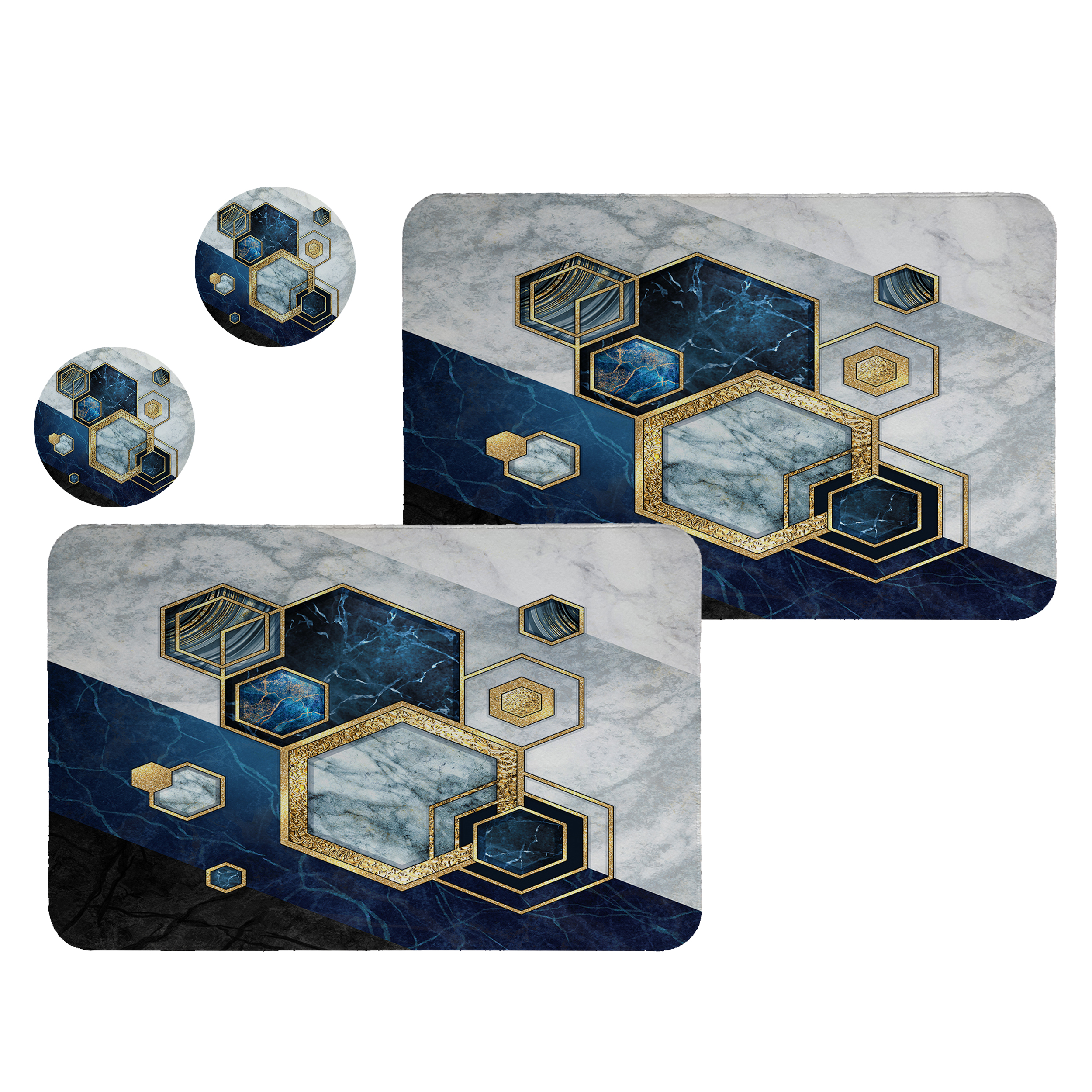 زیربشقابی  طرح مدرن  کد 8603 مجموعه 2عددی همراه زیرلیوانی