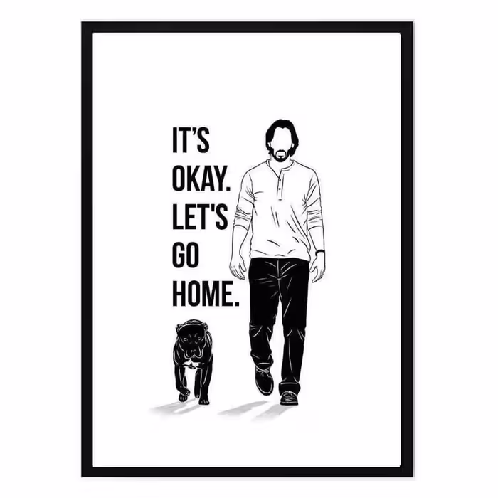تابلو مدل Lets go home کد 248901726 | دنیای قاب